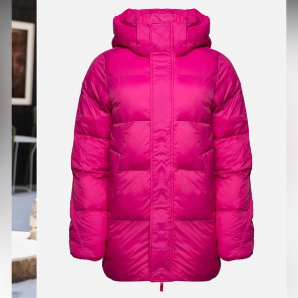Women's Pink Puffer Jacket - Picture 2 of 14